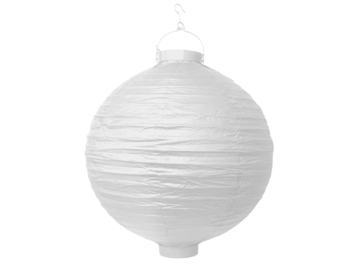 Papīra laterna, balta, 20cm Papīra laterna, balta, 20cm