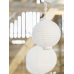 Papīra laterna, balta, 20cm Papīra laterna, balta, 20cm
