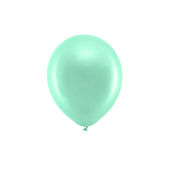 Воздушные шары Rainbow Balloons 23см металлик, мята (1 шт. / 100 шт.)