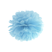 Audu papīrs Pompom, gaiši miglaini zils, 25 cm