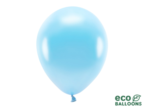 Eko baloni 30 cm metāliski, gaiši zili (1 gab. / 10 gab.)