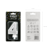 Birthday candle Number 4, silver, 7cm Birthday candle Number 4, silver, 7cm