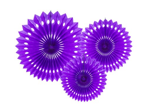 Tissue fan, violet, 20-30cm (1 pkt / 3 pc.) Tissue fan, violet, 20-30cm (1 pkt / 3 pc.)