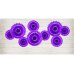Tissue fan, violet, 20-30cm (1 pkt / 3 pc.) Tissue fan, violet, 20-30cm (1 pkt / 3 pc.)