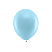 Varavīksnes baloni 30 cm pasteļtoņi, gaiši zili (1 gab. / 100 gab.)