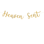 Banner Heaven Sent, zelts, 14,5x85cm