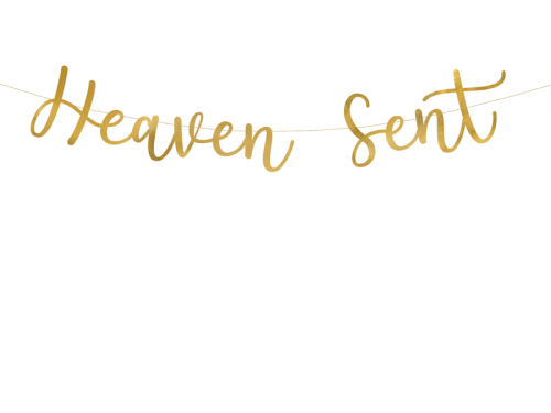 Баннер Heaven Sent, золото, 14,5x85см