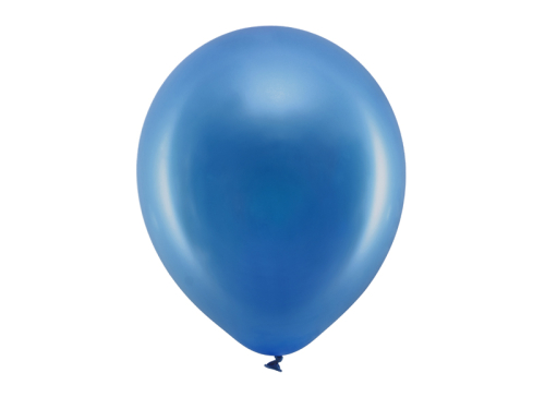 Воздушные шары Rainbow Balloons 30см металлик, темно-синие (1 шт. / 100 шт.)