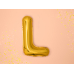 Folija balona burts "L", 35cm, zelts