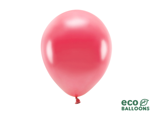 Eko baloni 26 cm metāliski, gaiši sarkani (1 gab. / 10 gab.)