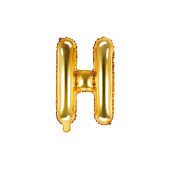 Folija balona burts &quot;H&quot;, 35 cm, zelts