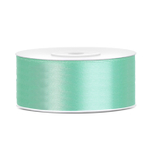 Satin Ribbon, mint, 25mm/25m (1 pc. / 25 lm)