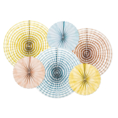 Decorative Rosettes Summer time, mix (1 pkt / 6 pc.)