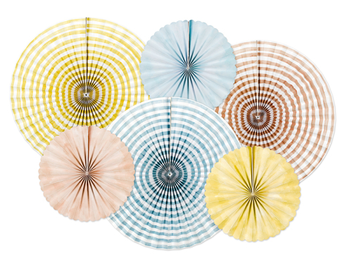 Decorative Rosettes Summer time, mix (1 pkt / 6 pc.) Decorative Rosettes Summer time, mix (1 pkt / 6 pc.)