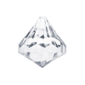 Pendants Diamonds, colourless, 39 x 42mm (1 pkt / 5 pc.)