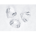 Pendants Diamonds, colourless, 39 x 42mm (1 pkt / 5 pc.)