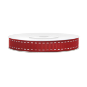 Лента Grosgrain, красная, 15мм / 25м (1 шт. / 25 п.м)