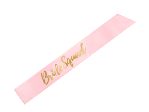 Кушак Bride squad, светло-розовый, 75см