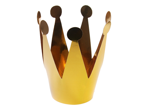 Party crowns, gold, 7cm (1 pkt / 3 pc.) Party crowns, gold, 7cm (1 pkt / 3 pc.)