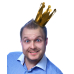 Party crowns, gold, 7cm (1 pkt / 3 pc.) Party crowns, gold, 7cm (1 pkt / 3 pc.)