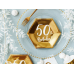Plāksnes 50. dzimšanas diena, zelta, 20 cm (1 gab. / 6 gab.)