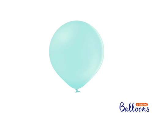 Spēcīgi baloni 12 cm, gaiši pastelēta piparmētra (1 gab. / 100 gab.)