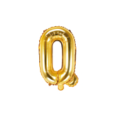 Воздушный шар из фольги Буква &amp;quot;Q&amp;quot;, 35см, золото