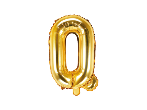 Воздушный шар из фольги Буква &amp;quot;Q&amp;quot;, 35см, золото