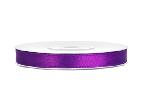 Satin Ribbon, purple, 6mm/25m Satin Ribbon, purple, 6mm/25m