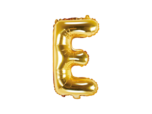 Folija Balons Burts &amp;quot;E&amp;quot;, 35cm, zelts
