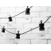 Festoon LED gaismas, melnas, 5m, nesatur Lielbritānijas kontaktdakšu Festoon LED gaismas, melnas, 5m, nesatur Lielbritānijas kontaktdakšu