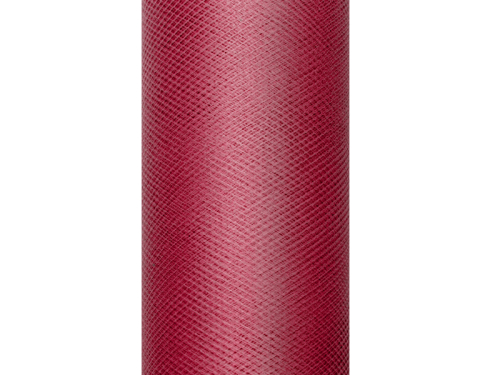 Tulle Plain, deep red, 0.5 x 9m