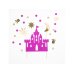 Cake topper Princess - Castle, 17-21.5cm (1 pkt / 4 pc.)
