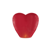 Sky lantern Heart, red, 33 x 83 x 90cm