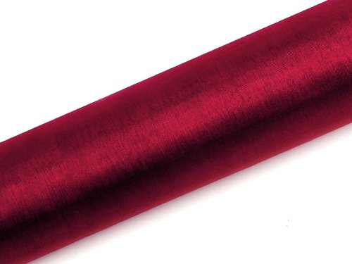 Organza Plain, sarkanvīns, 0,16 x 9m (1 gab. / 9 lm) Organza Plain, sarkanvīns, 0,16 x 9m (1 gab. / 9 lm)