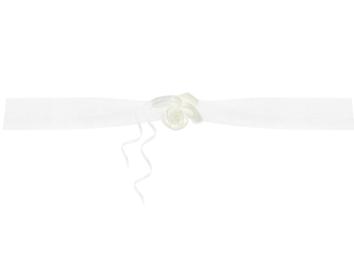 Organza garlands, cream, 1.8m (1 pkt / 2 pc.)