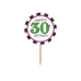 Cupcake toppers Thirty, mix, 9,2 m (1 gab. / 6 gab.)