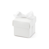 Boxes with a ribbon, white (1 pkt / 10 pc.)