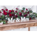 Koka uzraksts Mr & Mrs, balts, 50x9,5cm Koka uzraksts Mr & Mrs, balts, 50x9,5cm
