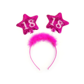 Headband with stars 18, pink