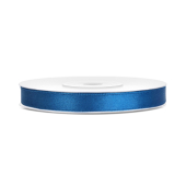 Satīna lente, zila, 6mm/25m