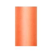 Tulle Plain, orange, 0.15 x 9m (1 pc. / 9 lm)