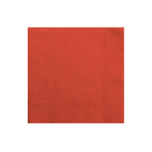 Салфетки, 3 слоя, красные, 33x33см (1 упаковка / 20 шт.)