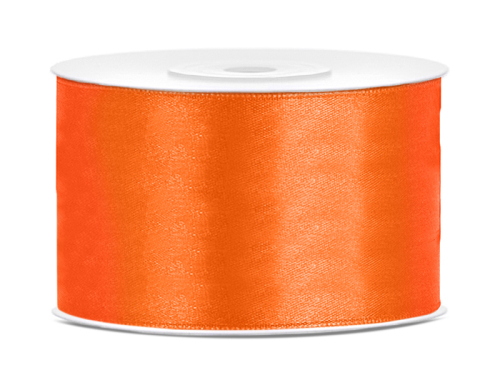 Satin Ribbon, orange, 38mm/25m Satin Ribbon, orange, 38mm/25m