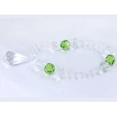 Crystal beads, colourless, 10mm (1 pkt / 50 pc.)