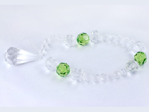 Crystal beads, colourless, 10mm (1 pkt / 50 pc.)