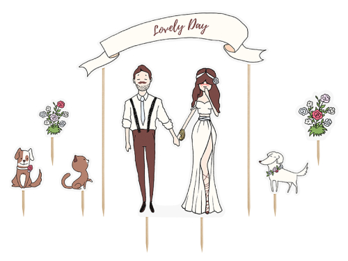 Топпер для торта Lovely day, 8-22,5см (1 шт. / 7 шт.) Топпер для торта Lovely day, 8-22,5см (1 шт. / 7 шт.)