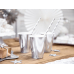Paper Straws, silver, 19.5cm (1 pkt / 10 pc.)