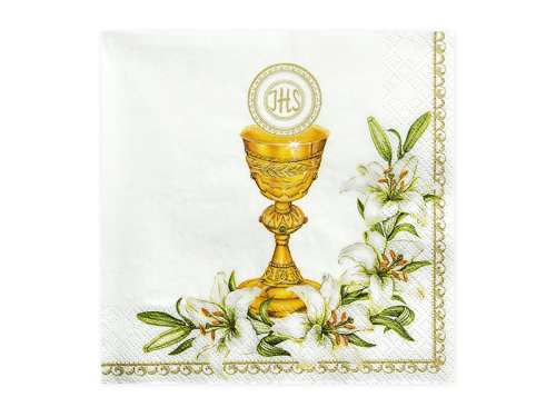 Салфетки Chalice, белые, 33 x 33 см (1 пт / 20 шт.) Салфетки Chalice, белые, 33 x 33 см (1 пт / 20 шт.)