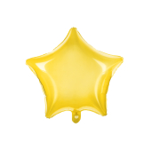 Folija balona zvaigzne, 48 cm, dzeltena